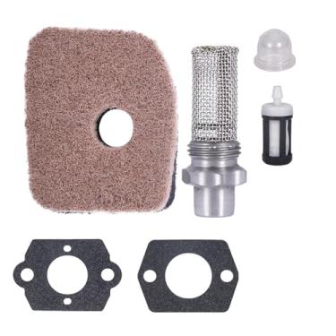 Imagem de Mikatesi Stub Spark Arrestor com filtro de ar 4241 120 1800 kit de ajuste para peças de soprador de folhas STIHL BG56 BG66 SH56 SH56C SH86 SH86C BR200