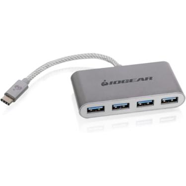 Imagem de IOGEAR HUB-C - Hub USB-C para USB-A de 4 portas (prata)