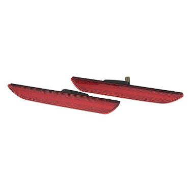 Imagem de KACEPAR Lâmpada de marcador de para-choque traseiro, luzes marcadoras laterais do para-choque traseiro (esquerda + direita), compatível com Ford compatível com Mustang 2015-2018 - Lente vermelha luz