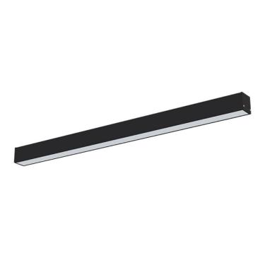 Imagem de Luminária Sobrepor Taschibra Vetor Led Linear 35w Bivolt Preta 2700k Luz Quente