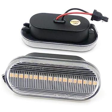 Imagem de Conjunto de luz de seta de sinalização lateral LED para VW MK4 Golf Jetta Bora B5 B5.5, 2 peças de lâmpada de carro para Passat MK4, para GTI R32