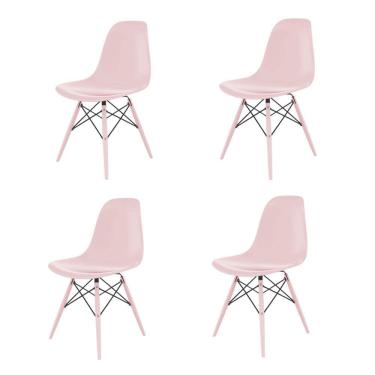 Imagem de Cadeira para Sala de Jantar Eames Pp Dsw Inj Rosa