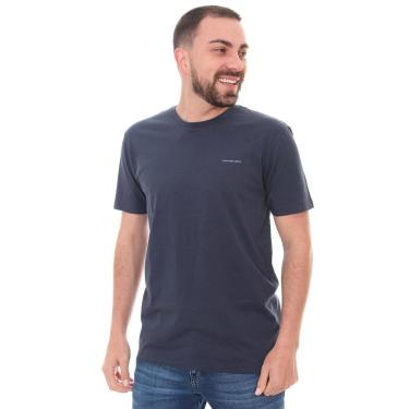 Imagem de Camiseta Calvin Klein Jeans Masculina Light New Logo Azul Marinho-Masculino
