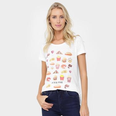 Imagem de Camiseta Canal Snack Bordada-Feminino