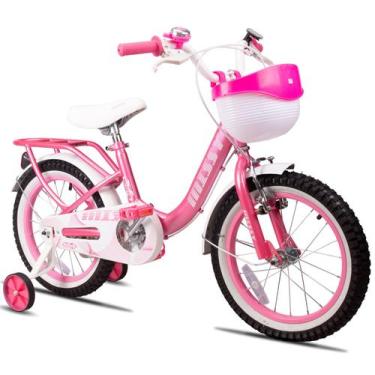 Imagem de Bicicleta Aro 16 Missy Pro-X Infantil Com Rodinhas Garupa Cesto E Para
