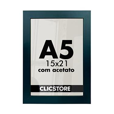 Imagem de Moldura A5 15x21Cm Com Acetato e Fundo Cor:Preto