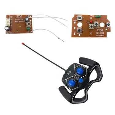 Imagem de Deevoka Placa transmissora e receptor, 4 canais, fácil de instalar, peça de substituição diy para caminhões rc, barcos rc, tanque rc, brinquedo diy