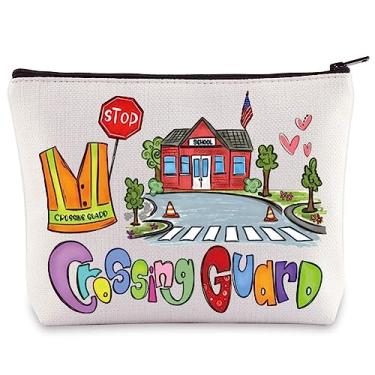 Imagem de WZMPA Bolsa de cosméticos Crossing Guard Lollipop Lady Gift Cross Walk Aide Traffic Makeup Zipper Bag Crossing Guard Valorização Presente, Proteção de cruzamento, Bolsa cosmética