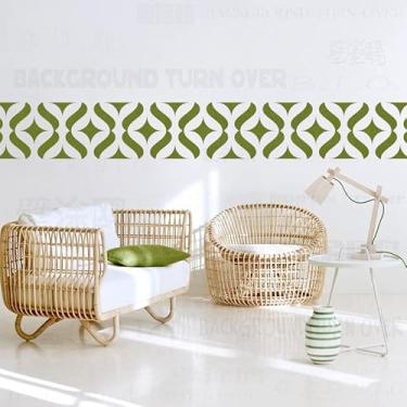 Imagem de Estêncil estrela de 50 cm, modelo mandala, reutilizável para decoração, modelos de pintura, paredes, pintura grande, padrão de móveis, nicho, parede, mandalas, madeira, azulejos, sementes