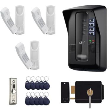 Imagem de Porteiro Coletivo Interfone Eletrônico Interfonia Predial 3 Pontos Intelbras Com Fechadura