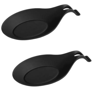 Imagem de Kit 2 Descanso de Talheres em silicone Suporte de Colher e Faca Bancada Pia Cozinha
