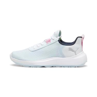 Imagem de PUMA GOLF Fusion Crush Tênis esportivo feminino, 38, branco, Icy Blue-pink glacê, 37