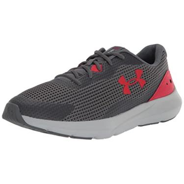 Imagem de Under Armour Tênis de corrida masculino Surge 3, Cinza (106)/vermelho, 40