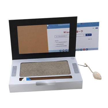 Imagem de Generic Gato scratcher portátil indoor gatos brinquedo interativo gatinho brinquedo de papel ondulado brinquedos notebook gato scratcher para presentes