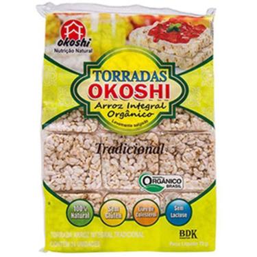 Imagem de Torrada De Arroz Integral Orgânico Tradicional Okoshi 75G
