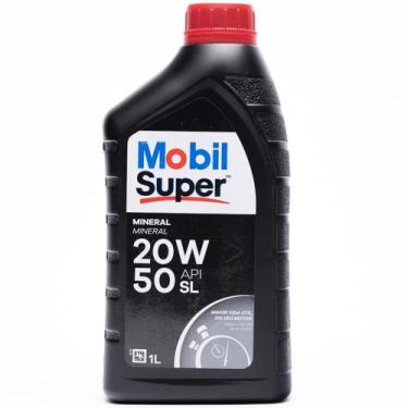 Imagem de Óleo Lubrificante do Motor Mobil Super API SL 20W50 Mineral 1L