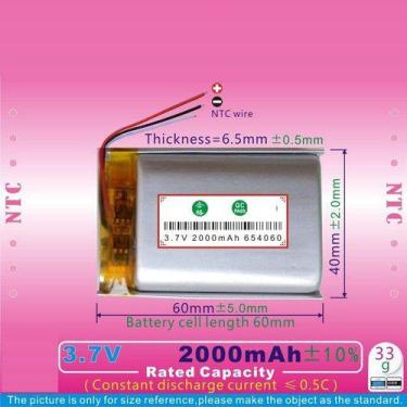 Imagem de Bateria 2000 Mah 3,7 Gps C/ 3 Fios - bgb