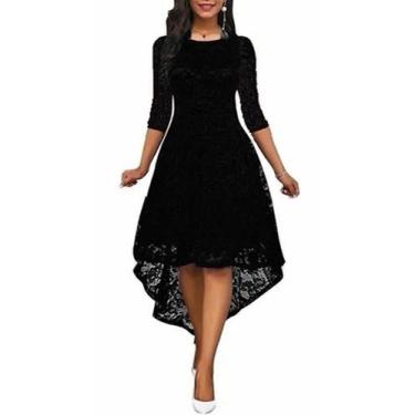 Imagem de Vestido Plus Size Civil  Festa Renda Madrinha Formatura - Bella Fest, 