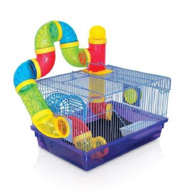 Imagem de Gaiola American Pets Labirinto Cores Sortidas para Hamsters - 1 Andar