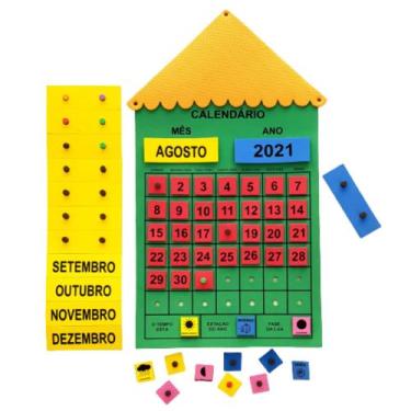 Imagem de Painel Sala De Aula Calendário Do Mês Em E.v.a 45x69 - CRIATIVA MATERI