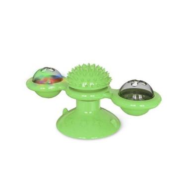Imagem de Brinquedo ventosa com led para gatos com catnip - Elo, Verde