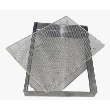 Imagem de Escorredor Para Pasteis, Salgados e Frituras De 40 X 60 Em Inox Profis