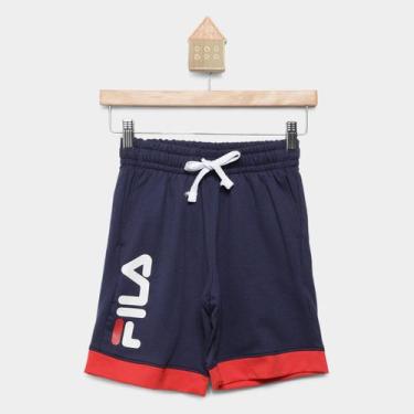 Imagem de Bermuda Infantil Fila Colors Menino, Marinho, 12A