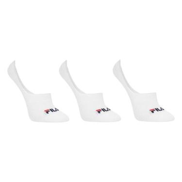 Imagem de Kit Meia Fila Cano Invisível Mix 3 Pares, Branco, 34/38