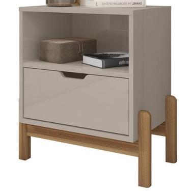 Imagem de Mesa de Cabeceira 1 Gaveta 004015 Off White DCASA - CASA D, Off White