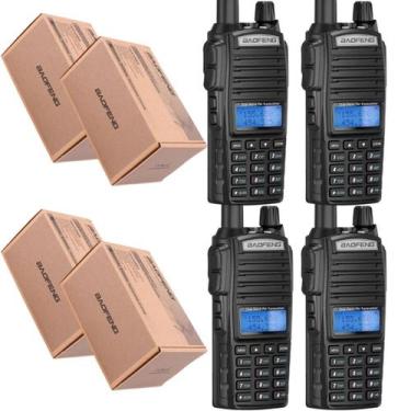 Imagem de 4 Rádio Comunicador Baofeng UV82 10W Profissional VHF UHF