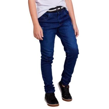 Imagem de Calça Skinny Infantil Menino  - Daze Modas, 08, Jeans escura