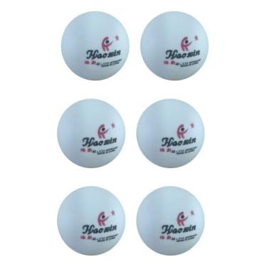 Imagem de Bolas de Ping Pong Kit Com 6 Bolas de Ping Pong - Hiaosin, Branco