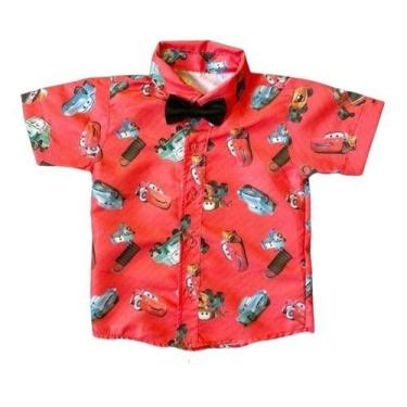 Imagem de Camisa Infantil Temática Carros Vermelho - Pequenos Encantos Baby, Ver
