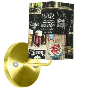 Imagem de Arandela Dourado De Cupula Quadrada Bar - MARRYLUZ