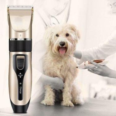 Imagem de Kit De Tosar Maquina Cachorro Kit Profissional Para Tosar Pets Gato Ca