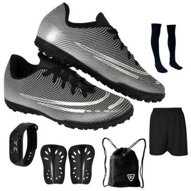 Imagem de Chuteira Society Adulto Juvenil Sosaite Campo Sintético Futebol Nova +