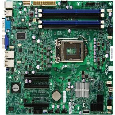Imagem de Supermicro Placa mãe para servidor X9SCL-B LGA1155/ Intel C202 PCH/ DDR3/ V&2GbE/ MATX