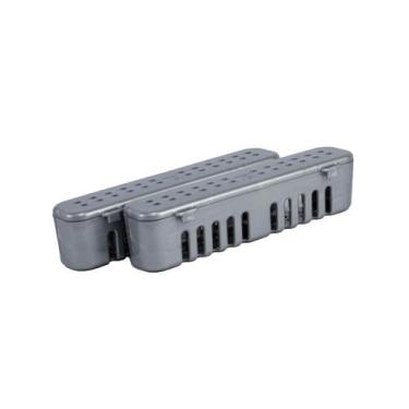 Imagem de Estojo para Esterilização Instrumentais em Autoclave Pequeno Prata com