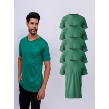 Imagem de Kit 5 Camisetas Lisas Básicas Manga Curta 100% Poliester - Roger, GG, 