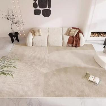 Imagem de Grande área listrada sala de estar tapete abstrato quarto casa arte cabeceira tapete macio moderno área de lazer tapetes de pelúcia, SY1053, QD, 300x400CM