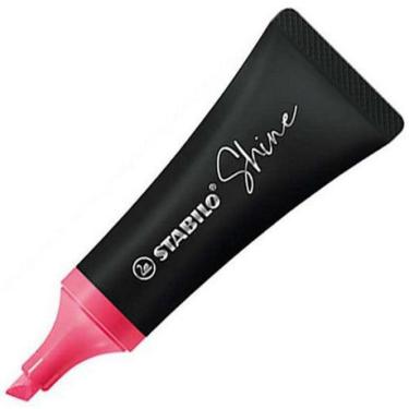 Imagem de Caneta Marca Texto Stabilo Neon Shine Rosa 76/56 2mm e 5mm
