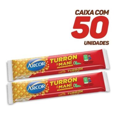 Imagem de Torrone Turron Y Mani Arcor 25g - Caixa Com 50 Unidades
