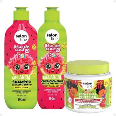 Imagem de Kit Salon Line Kids: Shampoo e Condicionador + Creme para Pentear 500g