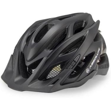Imagem de Capacete Ciclismo Bike Absolute Wild Mia Led Pisca Viseira, Todo preto