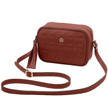 Imagem de Bolsa de Couro Mariart Gardênia, Terracota
