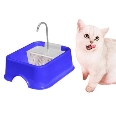 Imagem de Fonte quadrada furacão pet bivolt - azul