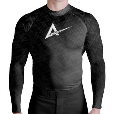 Imagem de Rash Guard Atlética Esportes Basic Black, M, Preto