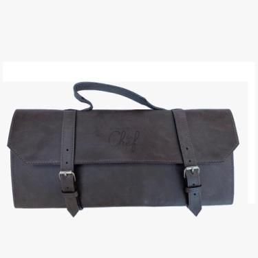 Imagem de Estojo Gourmet facas e acessorios - Case COURO- Churrasco 7 - Utensili