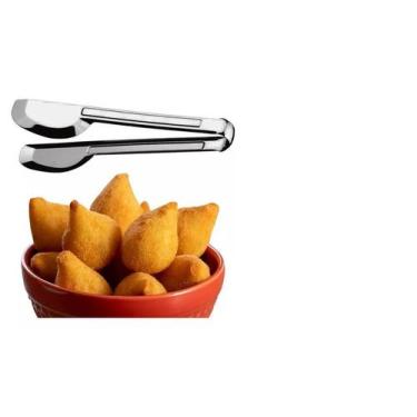 Imagem de Pinça Pegador Universal Doces Salgados Lanches Em Aço Inox Multiuso 29