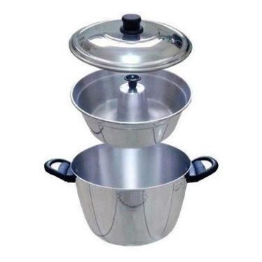 Imagem de Conjunto Forma Pudim Banho Maria E Panela De Alumínio 2 X 1 - ASC